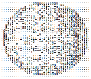 ASCII art d'une crêpe