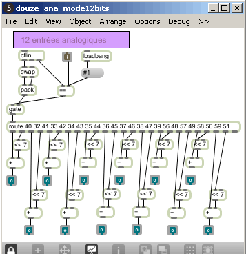 Patche max 8 entrées analogiques en Midi 4096 pas.