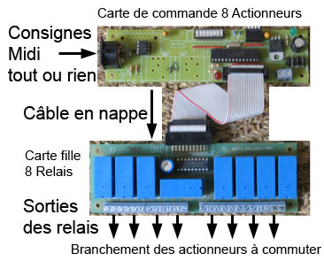 Transmission de l'information vers les relais.