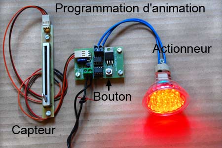 Programmation d'une animation lumineuse.
