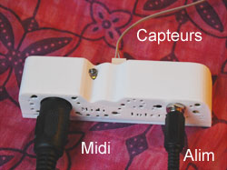 2 entrées capteurs en boîtier.