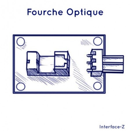 Fourche optique, mini barrière infrarouge