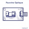 Fourche optique, mini barrière infrarouge
