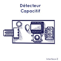 Détecteur capacitif, distance de détection réglable