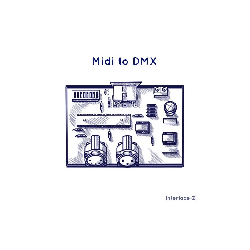 Midi to DMX, convertisseur Interface-Z- Electronique pour artistes - Interface-Z