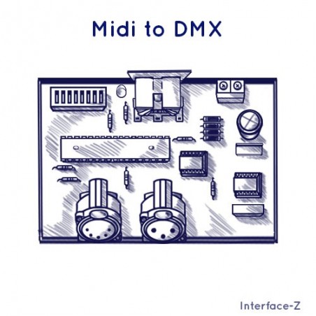 Midi to DMX, convertisseur Interface-Z