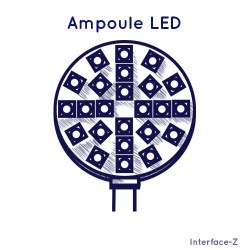 Ampoule LED 12V 6 Watts - Cartes Interface-Z, électronique en art et événementiel