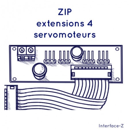 Extension servomoteurs pour carte ZIP - Mécanismes interactifs