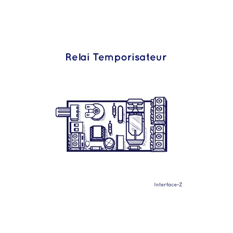 Carte Relai Temporisateur- Electronique pour artistes - Interface-Z