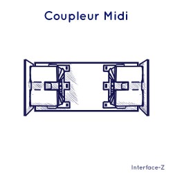 Coupleur Midi-Midi - Cartes Interface-Z, électronique en art et événementiel