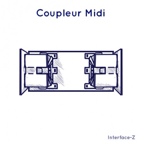 Coupleur Midi-Midi - Changeur de genre made in Interface-Z