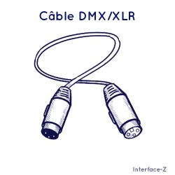 Câble XLR / DMX - Cartes Interface-Z, électronique en art et événementiel