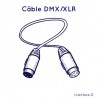 Câble court XLR ou DMX 1,2 m