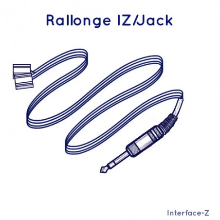Câble capteur Interface-Z - connecteur Jack 6.35 - Adaptateur pour capteurs en installation interactive ou spectacle vivant