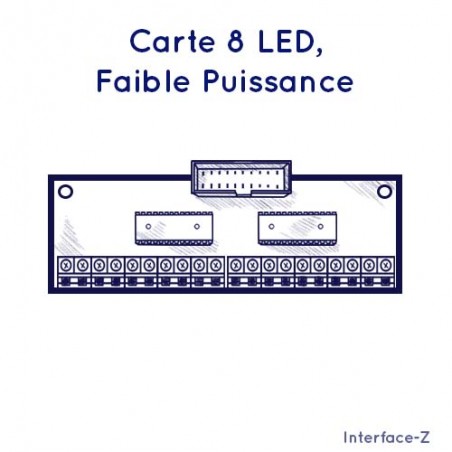 Carte fille 8 LED Interface-Z.