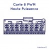 Carte fille 8 Transistors Haute Puissance PWM Interface-Z.