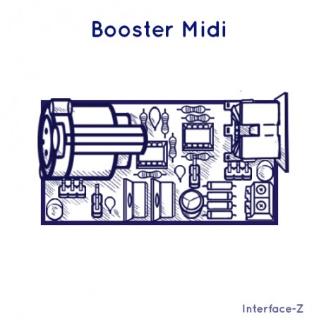 Booster Midi - Midi/XLR longue portée Interface-Z, précaution contre parasitage