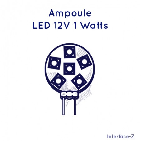 Eclairage lampes à LEDs blanc neutre ou blanc chaud gradable par carte électronique Interface-Z