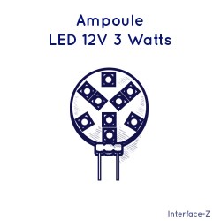 Ampoule LED 12V 3 Watts - Cartes Interface-Z, électronique en art et événementiel