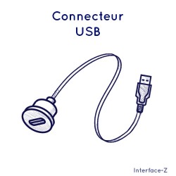 Connecteur usb - Cartes Interface-Z, électronique en art et événementiel