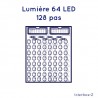 Gestion de 64 LED en temps réel en 128 pas de luminosité