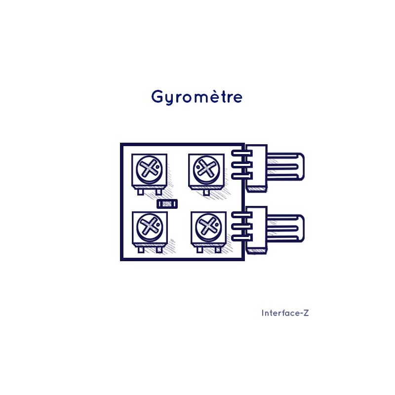 Gyrometre 2d Capteur Interface Z De Vitesse Angulaire De Rotation