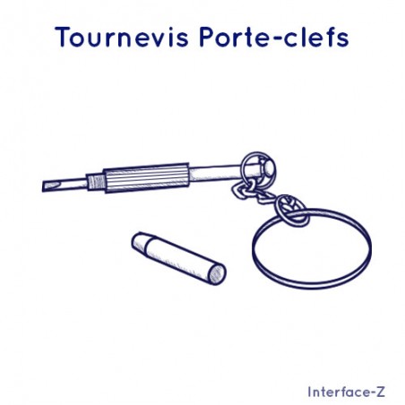 Tournevis pour régler les capteurs Interface-Z