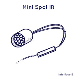 Lumière / Mini-spot IR - Cartes Interface-Z, électronique en art et événementiel