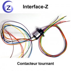 Contacteur tournant - Connectique rotative pour mécanismes
