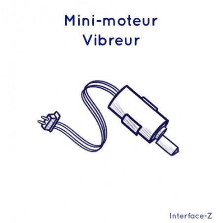 Mini moteur Vibreur DC 1,5V à 6V - Actionneurs Interface-Z - Actuation - Courant continu - Basse tension - Vibration