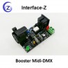 Booster Midi - Midi/XLR longue portée Interface-Z, précaution contre parasitage