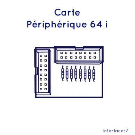 Carte périphérique pour 64 interrupteurs Interface-Z ou émulateur clavier