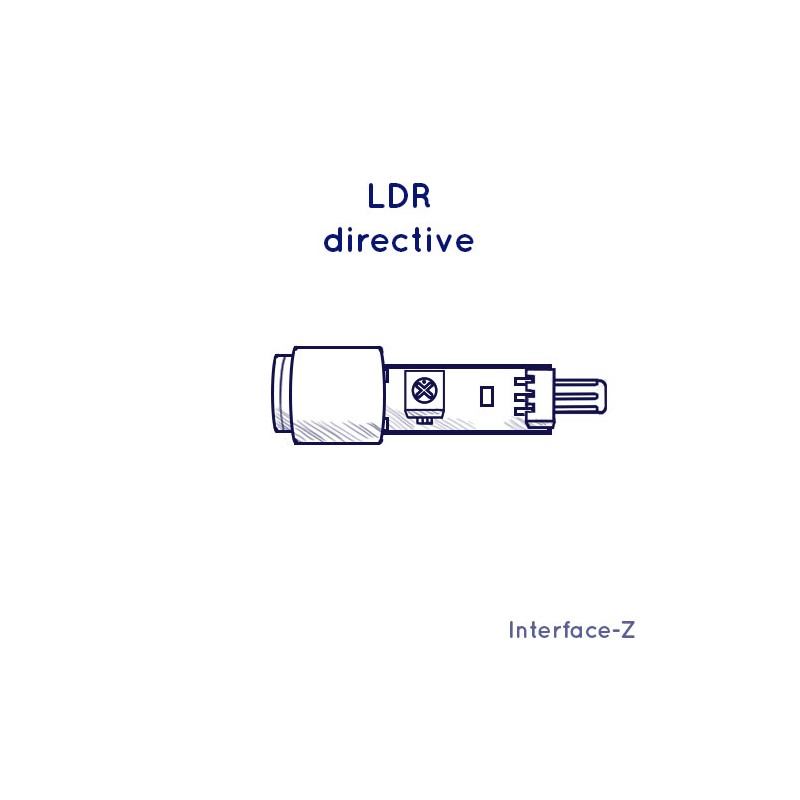 Capteur de luminosité LDR directive- Electronique pour artistes - Interface-Z