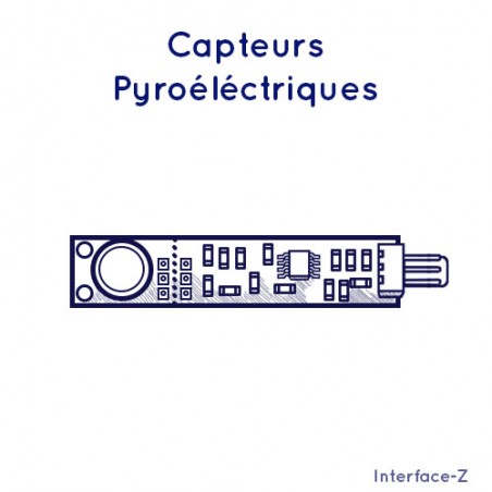 Illustration du capteurs de mouvement (pyroélectrique) produit par Interface-Z