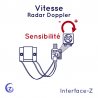 Capteur de vitesse Interface-Z - Rader à effet Doppler.