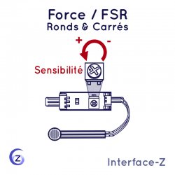 Pression / Force FSR - Cartes Interface-Z, électronique en art et événementiel