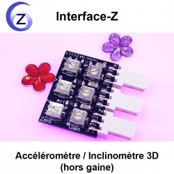 Inclinomètre 2D - Capteur analogique Interface-Z d'accélération et  inclinaison
