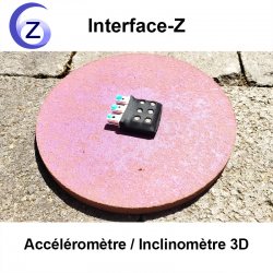 Inclinomètre 3D - Cartes Interface-Z, électronique en art et événementiel