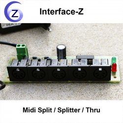 Split Thru Midi 1 vers 4 - Cartes Interface-Z, électronique en art et événementiel