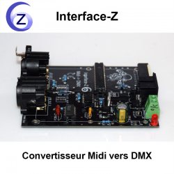 DMX 256 pas de résolution, 512 canaux