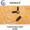 Potentiomètre simple tour, pour réglages ou rotations courtes