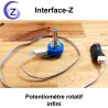 Potentiomètre à rotation infinie, pour mécanismes motorisés, manivelles, roues