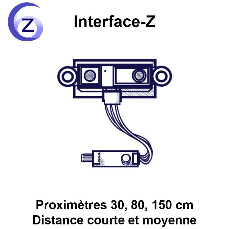 Associés à une carte électronique Interface-Z- Electronique pour artistes - Interface-Z