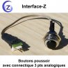 Sur connecteur plaque ou sur nappe.