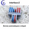 Raccord traversant pour boîte de dérivation 2 voies
