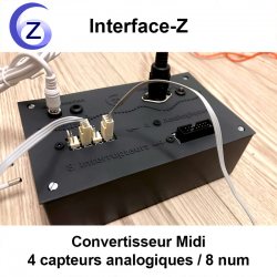 Midi standard 127 pas de résolution, 16 canaux