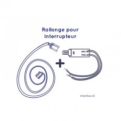 Rallonge + Plaque interrupteur