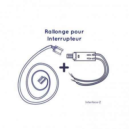 Rallonge + Plaque interrupteur