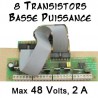 Très ancienne carte fille - Gradation PWM - 8 Transistors Basse puissance, lampes, moteurs, électroaimants