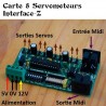 8 Servos 128 / 3500 pas Midi - Branchements et connexions